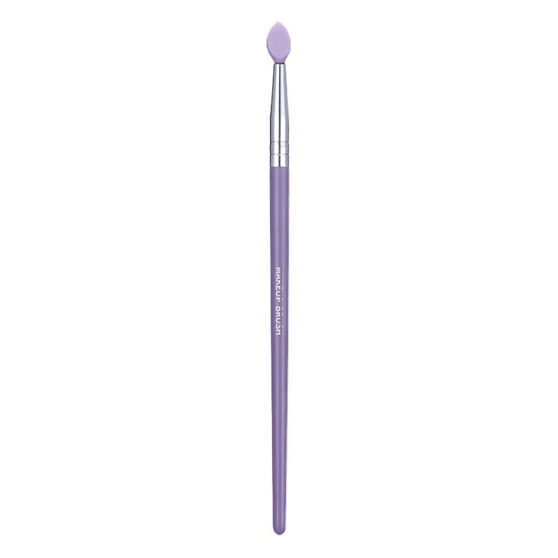 GECOMO cepillo de labios de cabeza plana de silicona cepillo de maquillaje portátil lápiz labial líquido sombra de ojos cepillo floreciente multifuncional