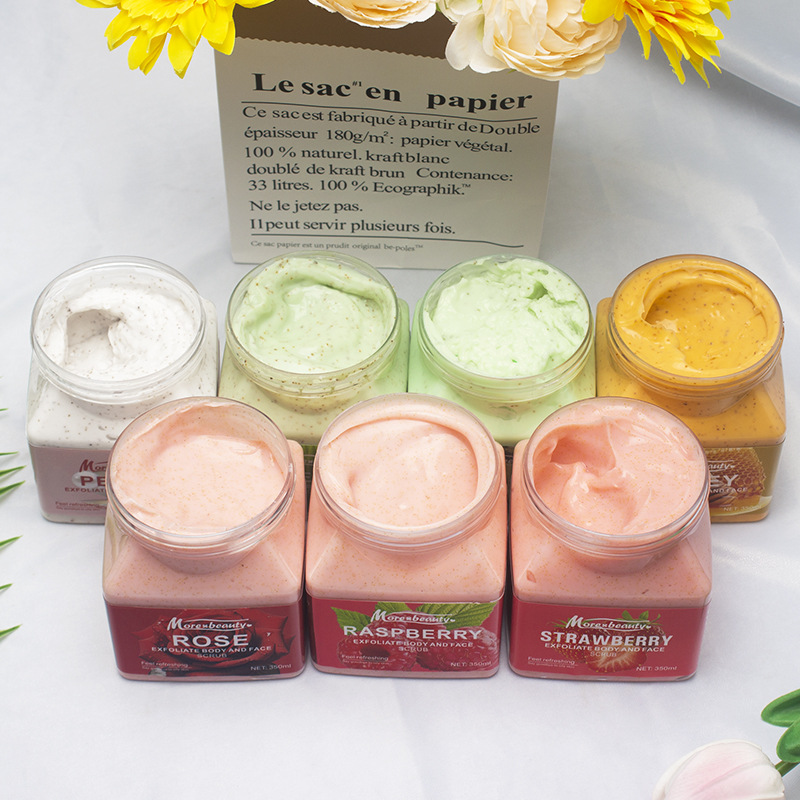 Exfoliante corporal de 350ml, limpieza profunda, piel de pollo exfoliante, piel hidratante y suave, exfoliante transfronterizo image 2