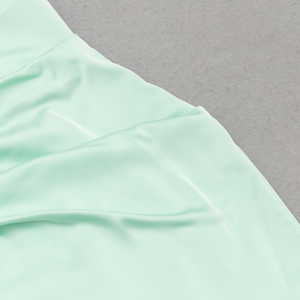 Simple Camisole Pleated Solid Color Dress Dinner Maxi Dress