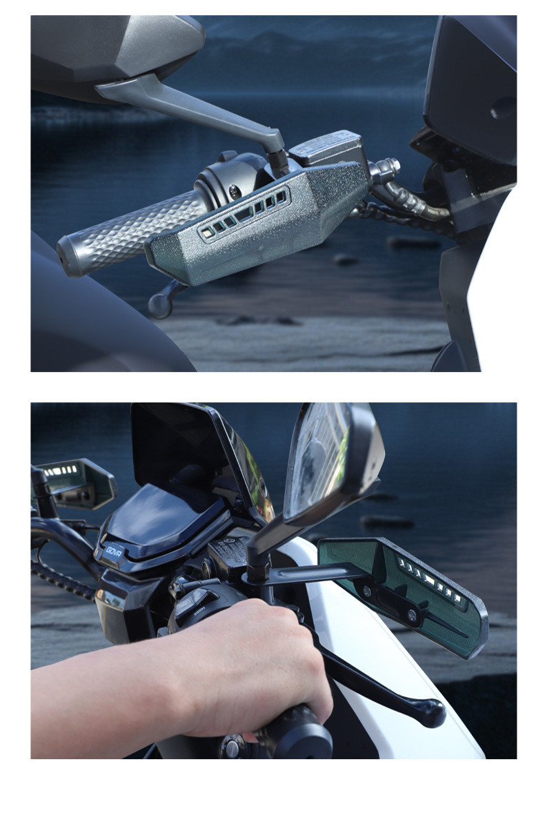 Anti-Pressure Brake Electric Vehicle Handlebar Windshield Hand Guard Battery Scooter Handlebar Front Wind Hunter + Accessories