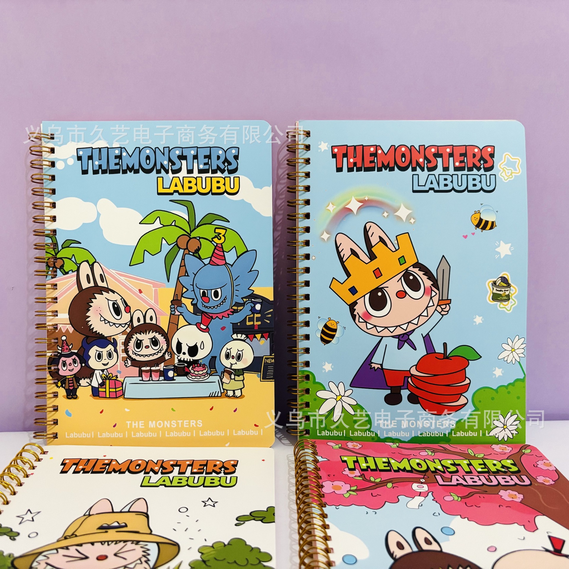Labubu A5 bobina dibujos animados creativos estudiantes primarios de primavera especial cuaderno de tareas de viento