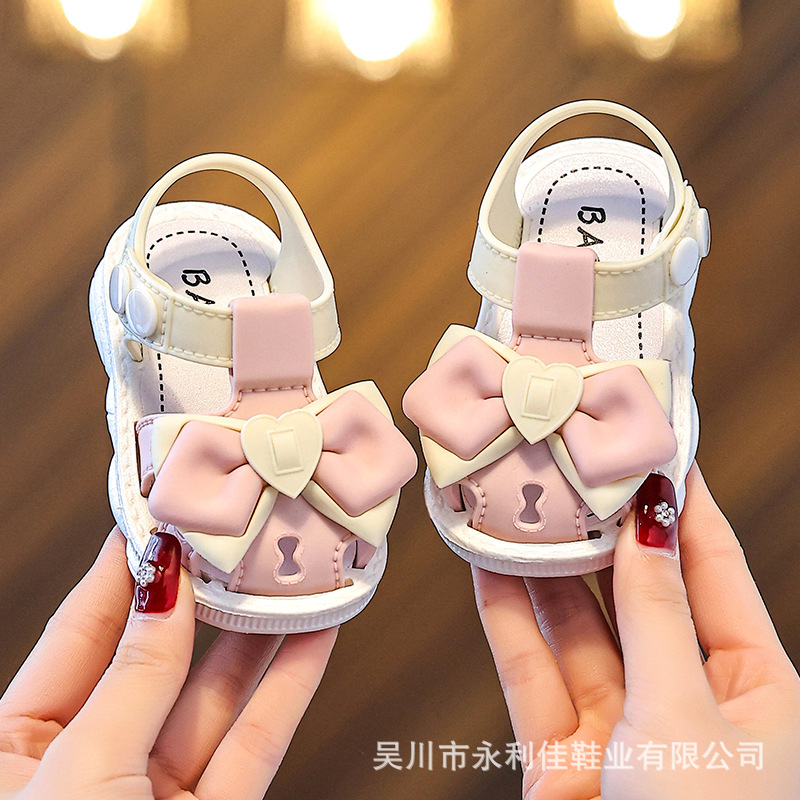 Sandalias de verano de niña bebé princesa Baotou zapatos de bebé exportadores de comercio exterior suministrador de electricidad directa al por mayor