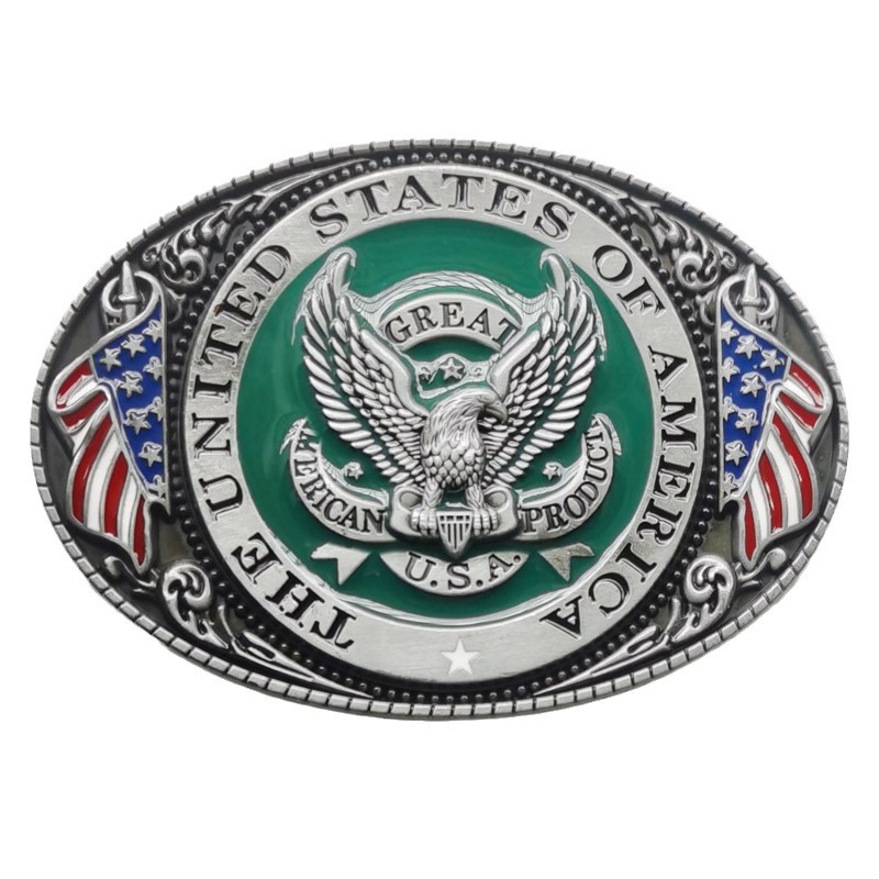 Hebilla del cinturón de la serie del Águila de la bandera americana, Venta caliente europea y americana, número del artículo: HX-G14 descuento de la gran cantidad