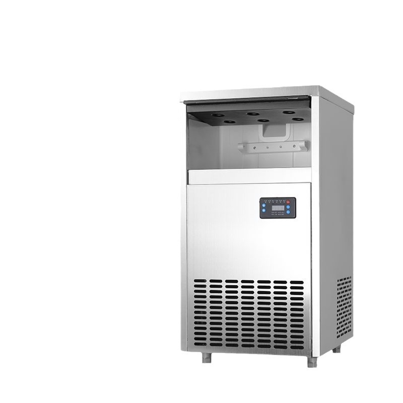 Máquina de hielo pequeña transfronteriza Tienda de té con leche totalmente automática comercial Tienda de ollas calientes Bar ktv Hielo triturado Hielo de nieve Máquina de hielo