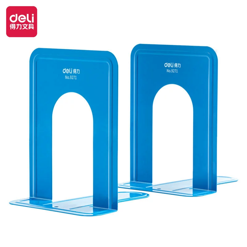 Deli Book Establishing 9271 Metal Classification Book Folder Reading Shelf 6-дюймов blue book Establishment Books Relying on Book Book Finding Shelf