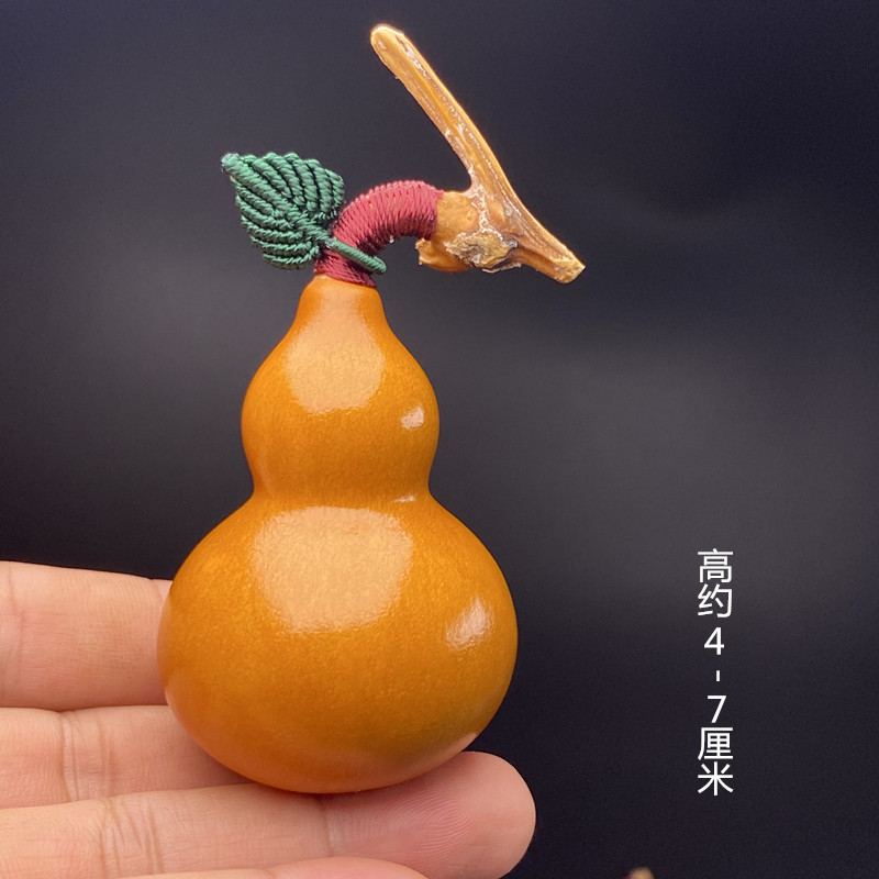 【0】2년 녹청 걸이 도자기 조롱박 + 잎 포함