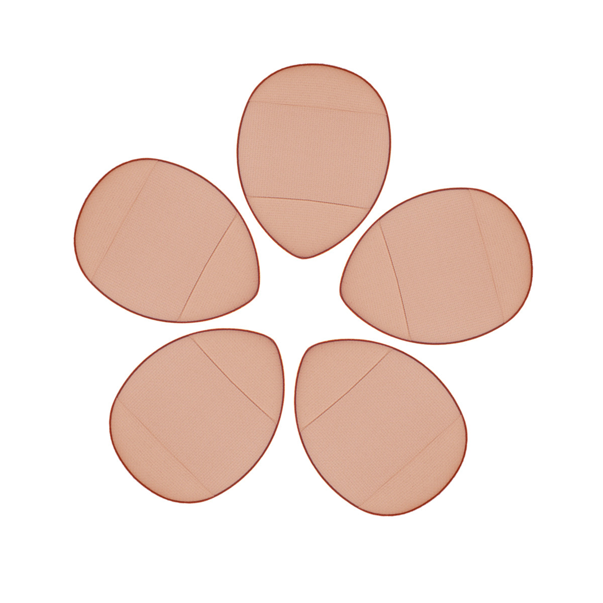 Puff de dedo, corrector de cojín de pulgar, pantuflas de dedo, maquillaje de panza de dedo, 12 mini maquillaje, caja de soplo de polvo pequeño