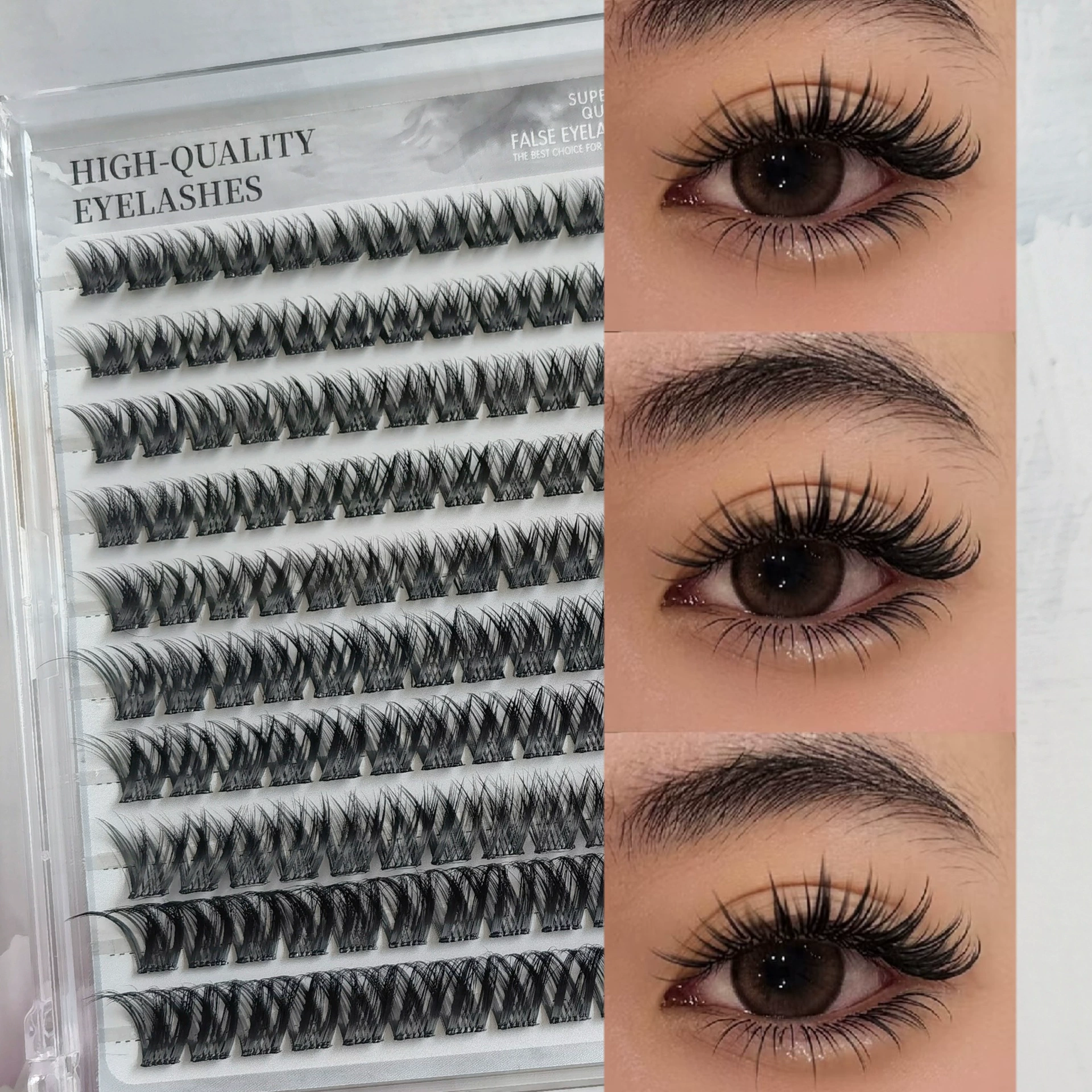 Capacious false eyelashes, comics, European style