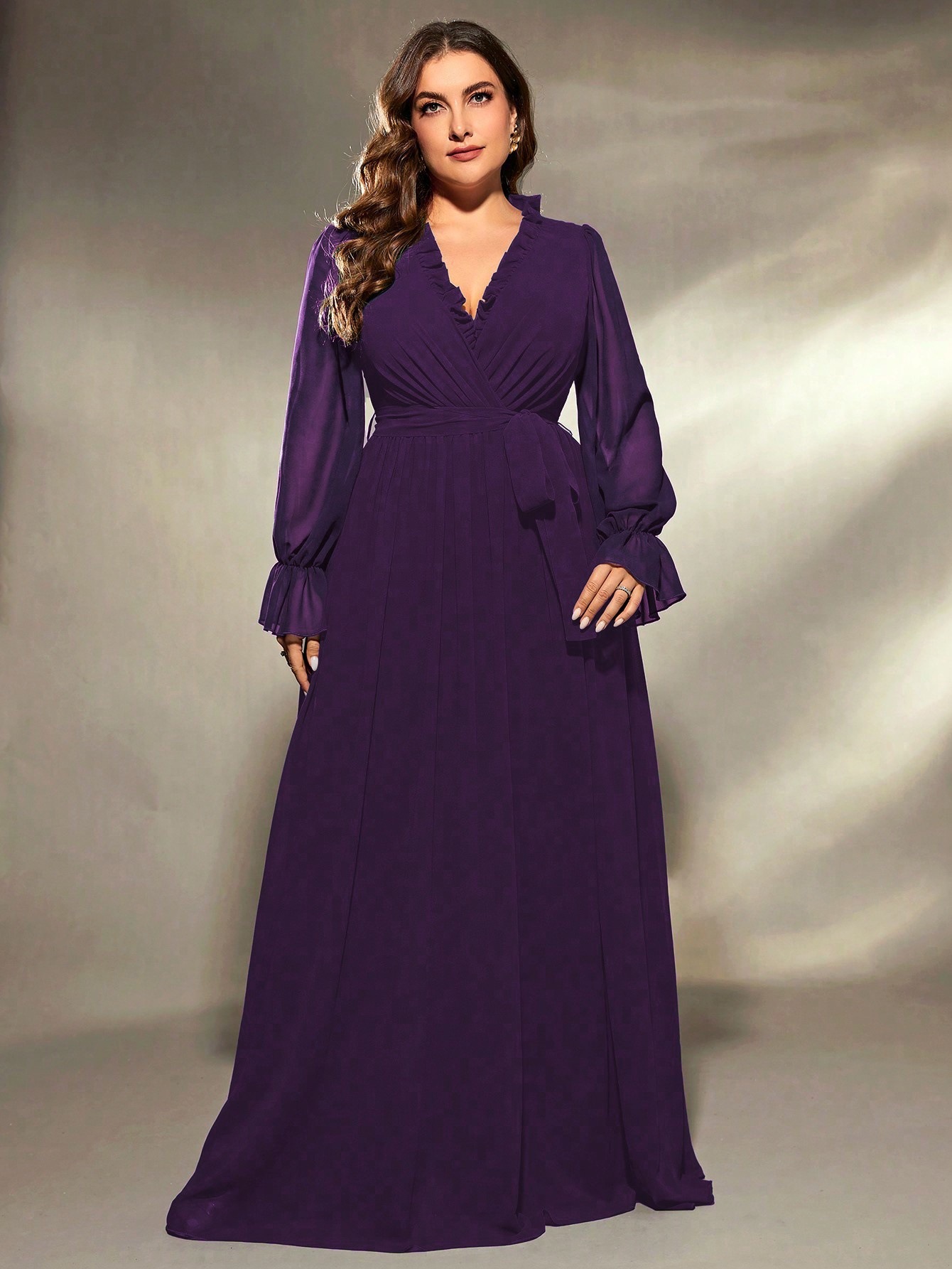 Otoño nuevo vestido de chiffon de mujer larga arena de vacaciones de playa super flauta delgada vestido largo al por mayor