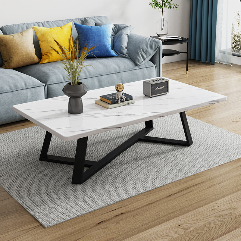 Coffee Table Nordic Slate Coffee Table Simple Modern Internet Celebrity Light Luxury Small Apartment Living Room Coffee Table Apartment Rental Tea Table