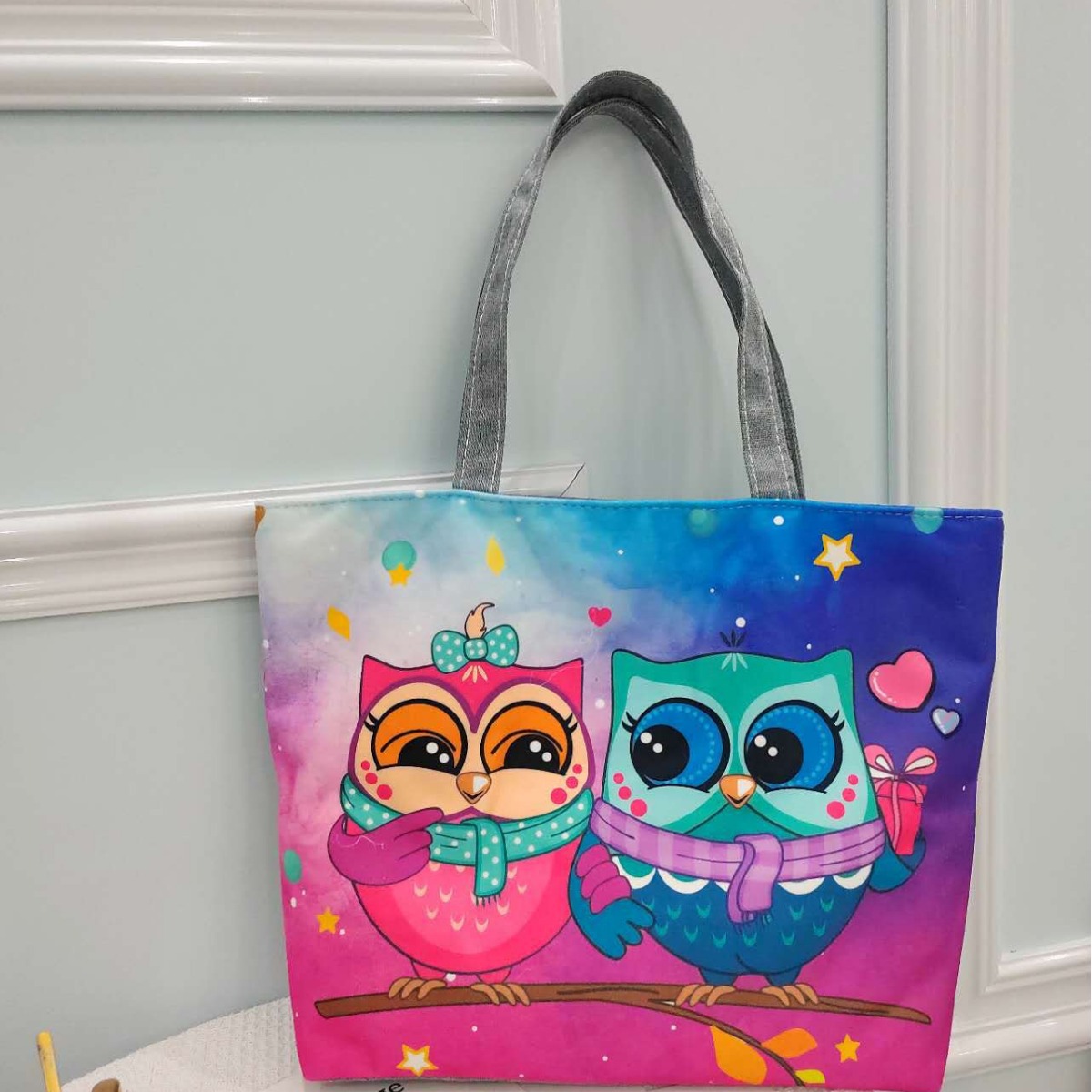 Bolsa de lona de gran capacidad para mujeres 2023 de alta temperatura de transferencia de calor bolsa de hombro de flores bolsa de lona bolsa de mujer bolsa de momia portátil