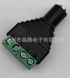 3.5母四节转绿色端子 4极转接线端子 耳机音频母转绿色端子