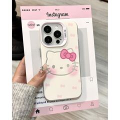 かわいいkt猫の頭imdはiphone16携帯ケースリンゴ15保護カバーmate華為p70米を適用している