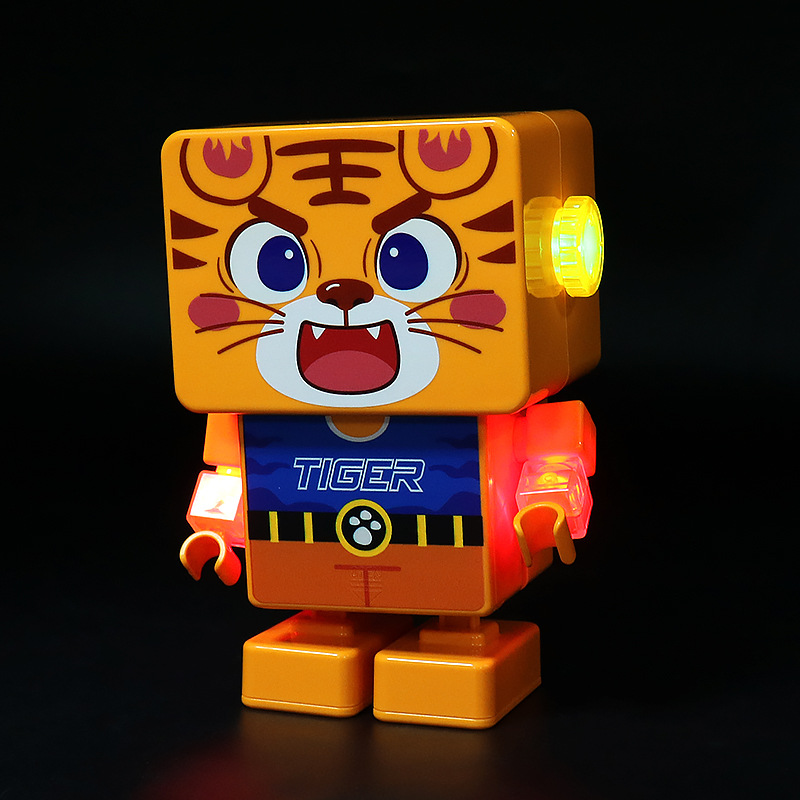 Transfronterizos robot de baile eléctrico música iluminación danza macaco dibujos animados animales juguetes para niños al por mayor