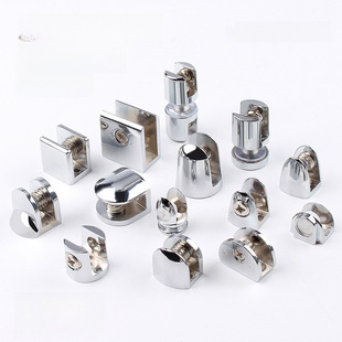 Glass bracket plate clip glass clamping fixed nipple buckle bathroom glass fixed clippen supporting frame glass bracket