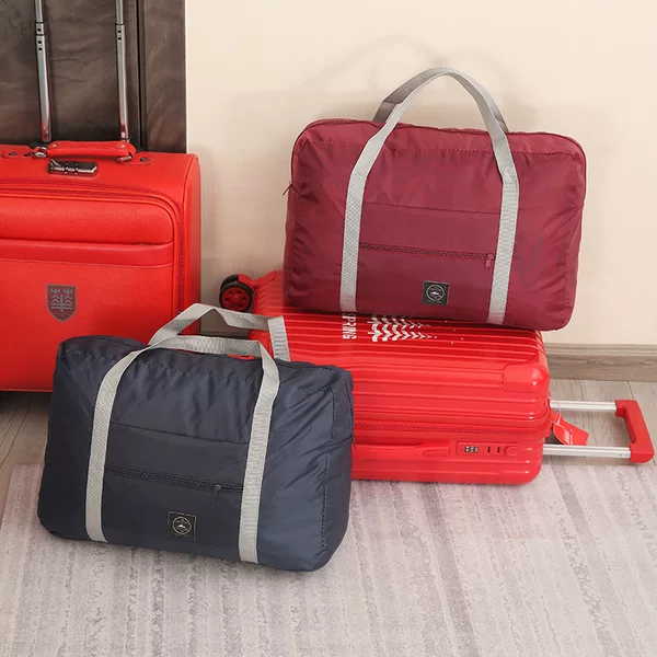 Portable Luggage Storage Bag, Foldable Clothes Storage Bag, Shopping Bag, Airplane Bag, Large Capacity Travel Bag, Maternity Bag