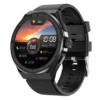 Black silicone wireless watch strap charging