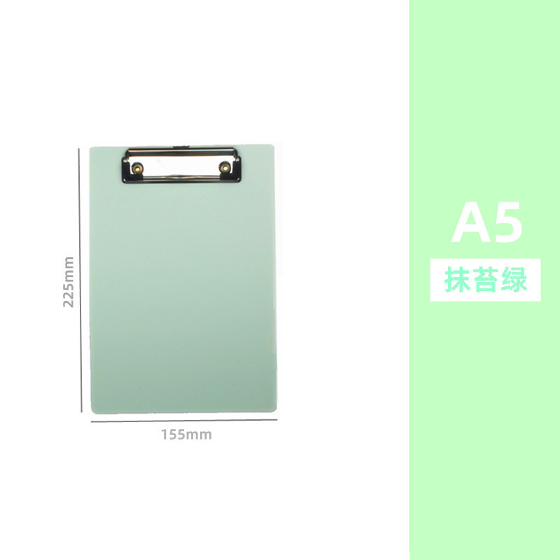 플랫 클립 A5 수직/이끼 녹색
