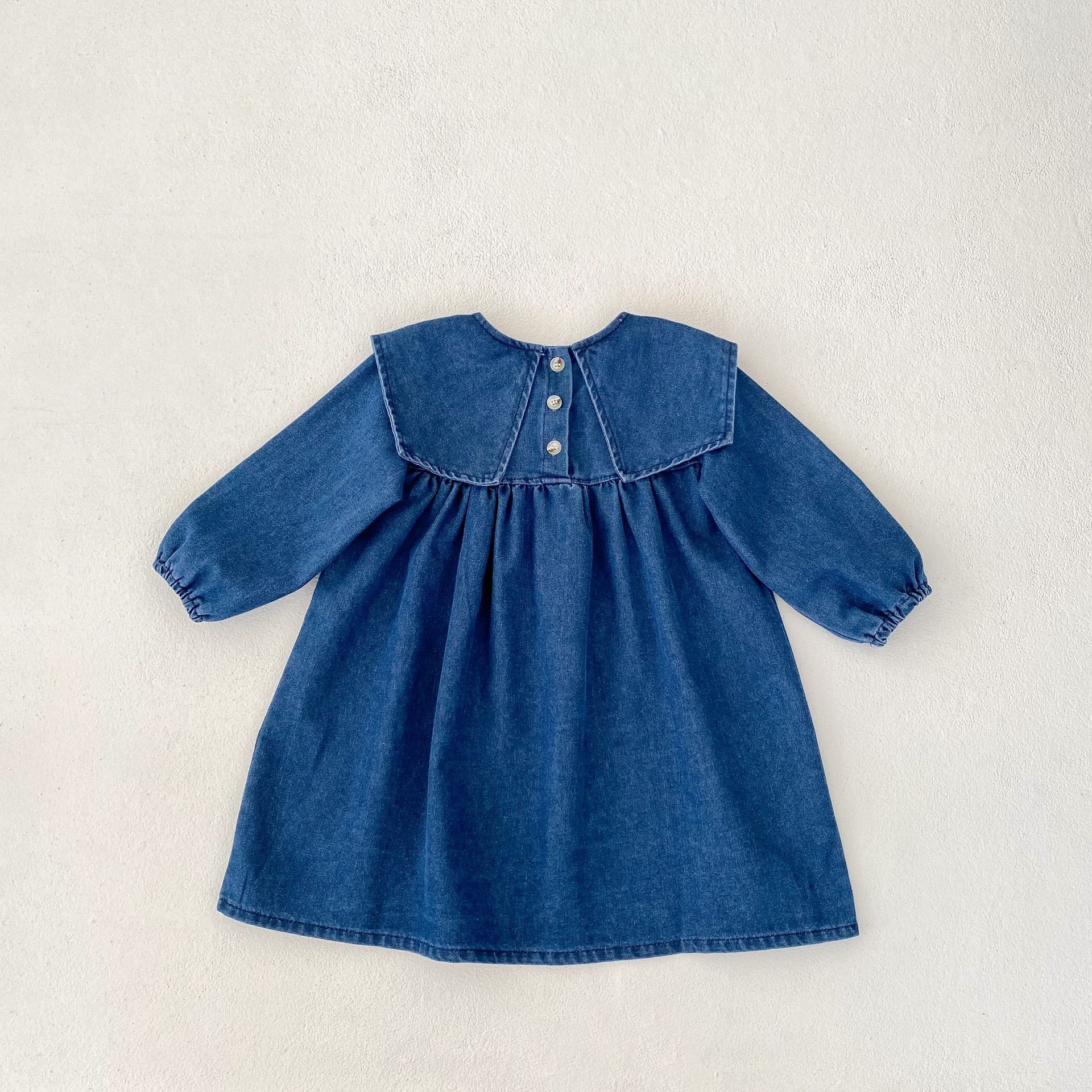 Jesenske kavbojke za dojenčke Ins2024, sestre, ljubke, nosijo velike reverje in krilo_voghion.com