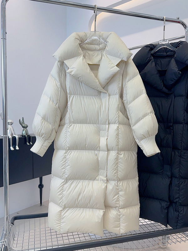 2025冬季羽绒棉服女韩版过膝长款新款时尚加厚泡芙感宽松大码外套|undefined