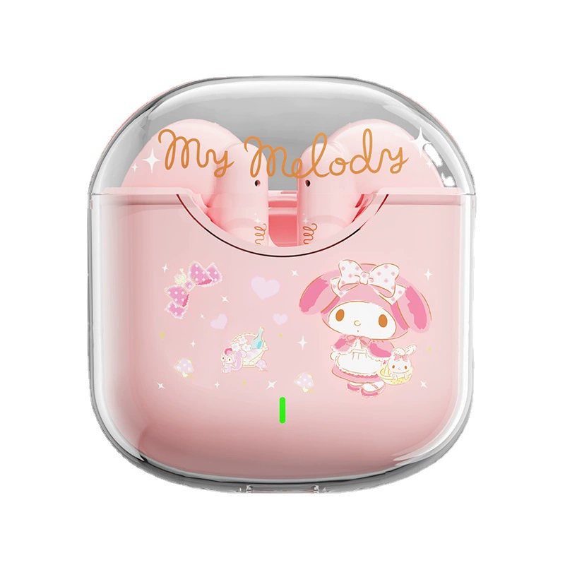 Беспроводные Bluetooth-наушники (Sanrio BL19) — долговечная батарея, шумоподавление, уши в ушах