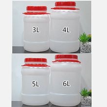 3L4L5L6L圆桶酱料桶密封油桶酱桶酵素桶pe大口塑料桶