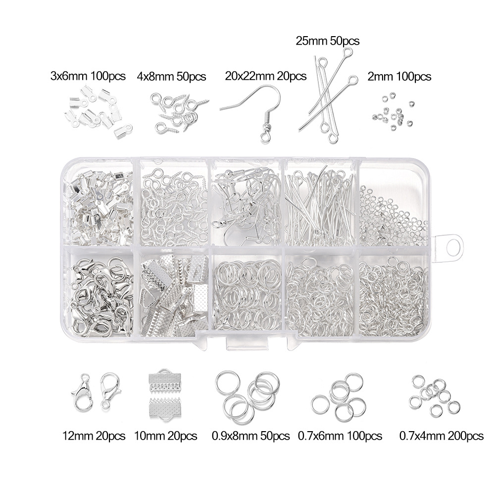 120g Weight DIY Jewelry Accessories Classification 1 Set Quantity Metal Material Solid Color Pattern Plating Design Simple Style Style 1 Set Metal Solid Color Simple Style 4