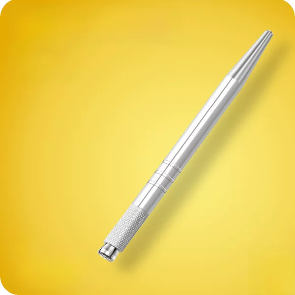 Factory direct cross mouth pointed tail embroidery pen No.5 aluminum alloy eyebrow pencil Korean metal embroidery handmade pen