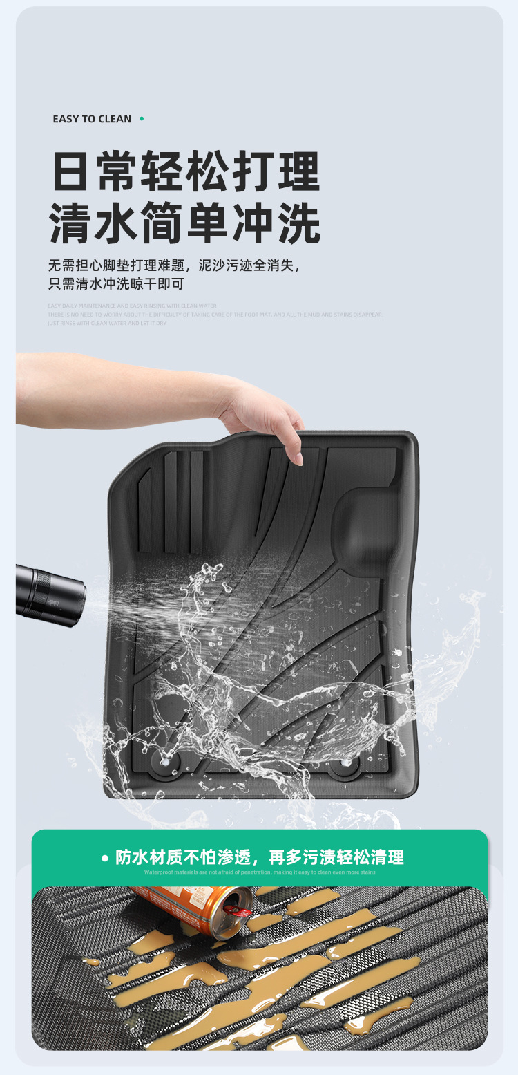 Suitable for 24 Geely Galaxy E5/Ex5 Car Floor Mats, Special Tpe Floor Mats, Environmentally Friendly Trunk Mats