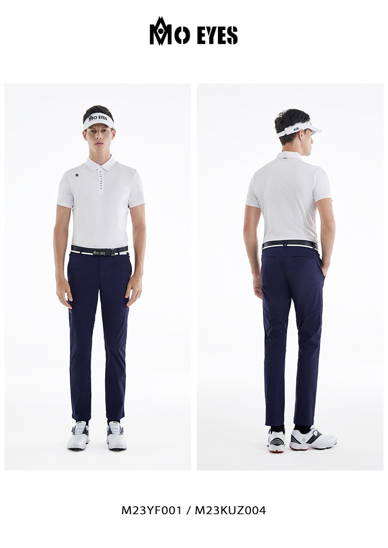 Áo thun thể thao nam ngắn tay chơi golf co giãn cao mềm mại thoáng khí — M23YF001-Đen, M23YF001-màu xám, M23YF001-màu trắng chi tiết 7