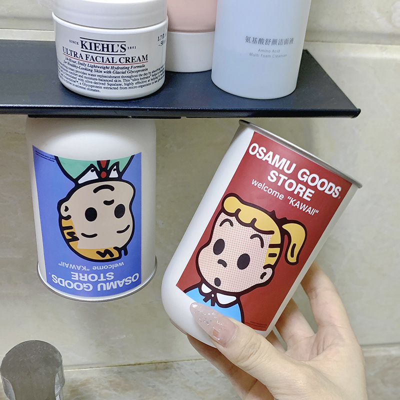 可爱漱口杯原田治304不锈钢磁吸倒挂家用牙刷杯情侣高颜值宿舍牙|undefined