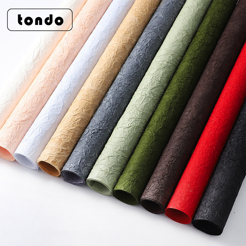 Papel con Textura de Piedra para Flores, Estilo Coreano Artesanal