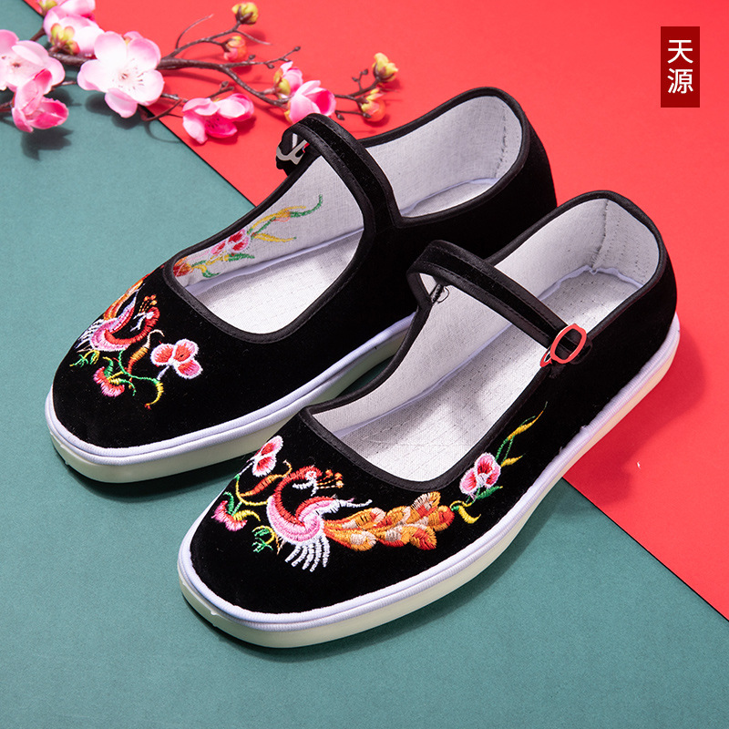 On-line beef tendon bottom old Beijing cloth shoes women's…