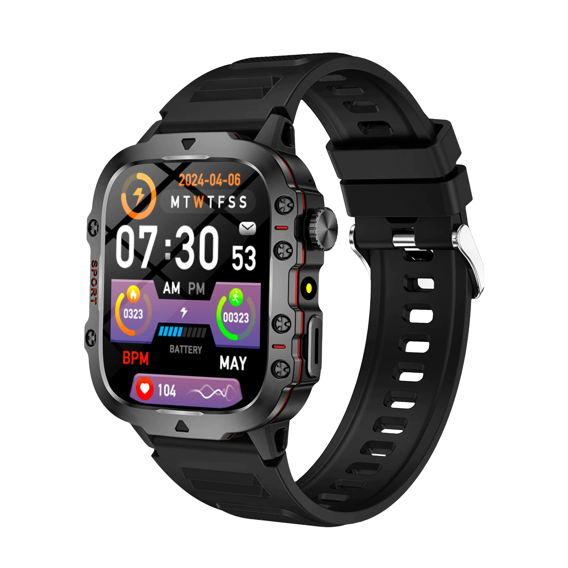 Спортивный умный браслет H19, пульсометр, шагомер, монитор сна, Bluetooth-звонки, iOS