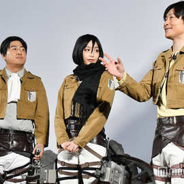 进击的巨人cos服 调查兵团队服 艾伦三笠兵长制服尼外套衣服 现货