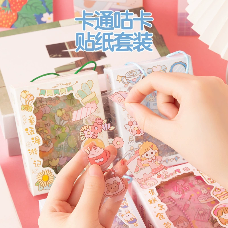 Оптовый набор милых гука для детей, DIY, фигурные маленькие подвески гука, мультяшные водонепроницаемые наклейки из ПЭТ, ручной подарок