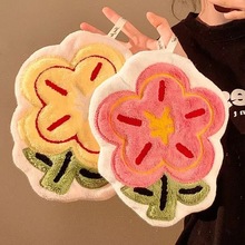 有钱花珊瑚绒擦手巾卡通可爱可挂式擦手巾儿童擦手布擦手巾加厚水