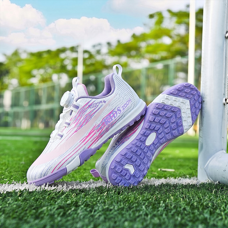 Cross-Border Low-Top Children's Soccer Shoes With Rotary Buckle Cleats Elementary School Students Teenagers Competition_voghion.com