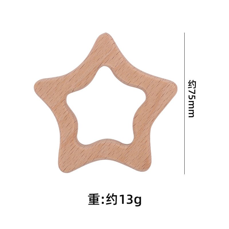 Nuevo bebé suministros de haya juguete calmante bebé nube dibujos animados estrella Rainbow mordedor juguete