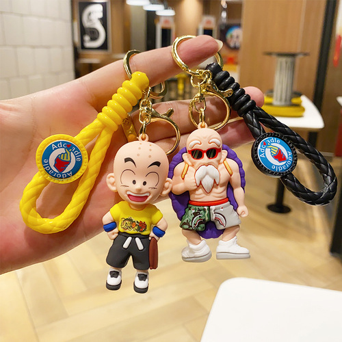 Creative Cartoon Anime Dragon Ball Bracelet Keychain Trendy Blind Box Doll Backpack Pendant Sun Wukong Small Gift
