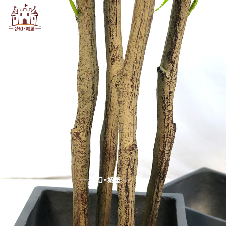 Arce artificial bonsai interior centro comercial ventana decoración bonsai decoración verde Arce Planta artificial piso plástico falso árbol