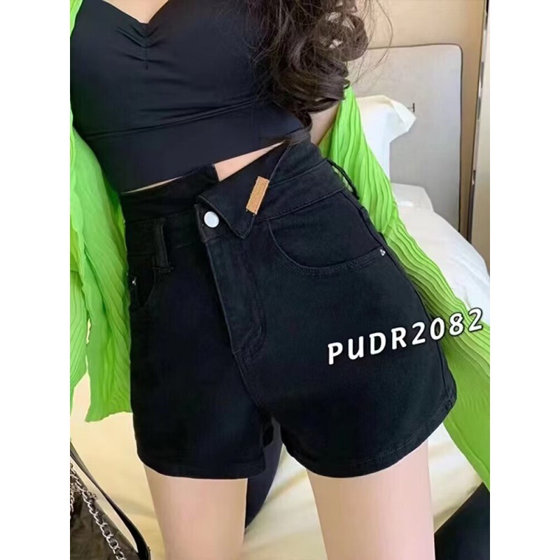 Trendy Harajuku New Arrival Denim Simple Shorts Fashionable Japanese Style All-Match Elegant Ins Loose Artistic Lazy