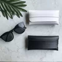 Кортикальная портативная коробка для очков Компактный компактный прочный футляр для очков легкий солнцезащитные очки коробка черно-белая оптом