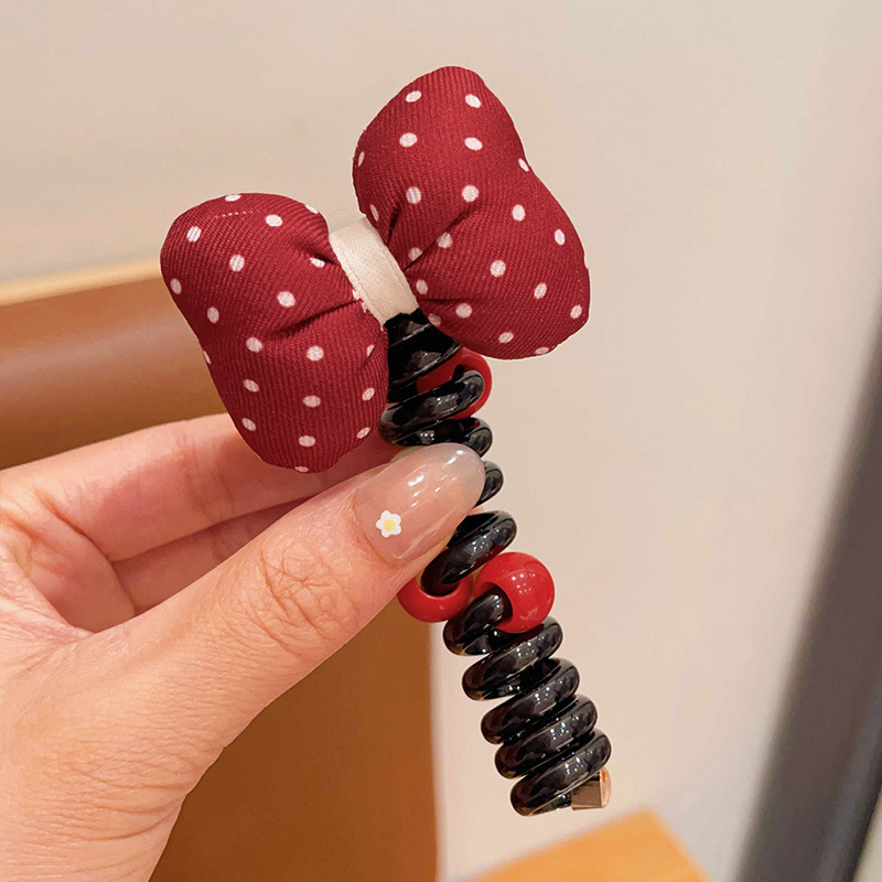 クロスボーダー編み込み電話コードヘアゴムパールストレート編み込みツール女性のハイポニーテールバブル編み込みヘアロープヘアアクセサリー|undefined