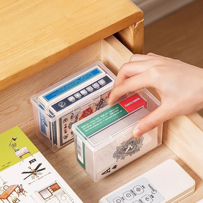 トランプ収納ボックス透明 ID カード練習カードプラスチックボックスカードボックスゲームカード収納ボックス|undefined