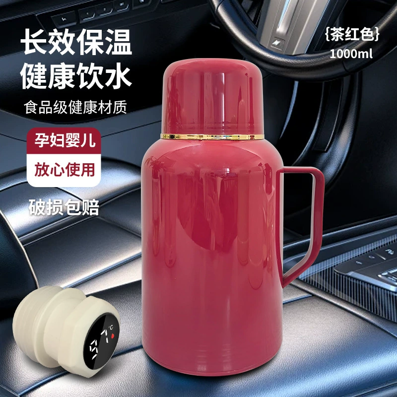 Capacious thermos for home use, handheld food silicone sealed, teapot