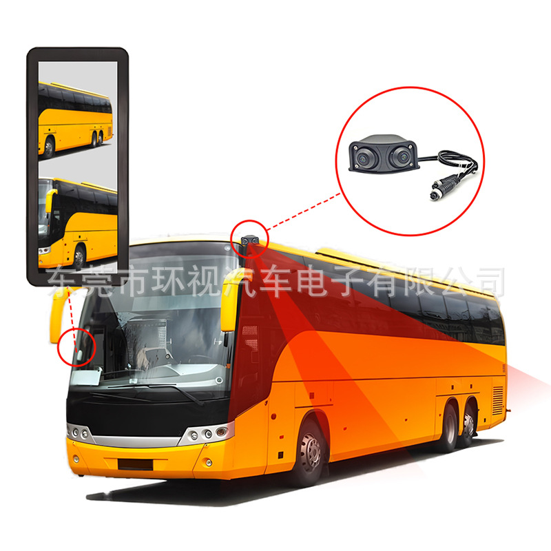 HD night vision blind spot dual camera/bus-truck dual-sided view…