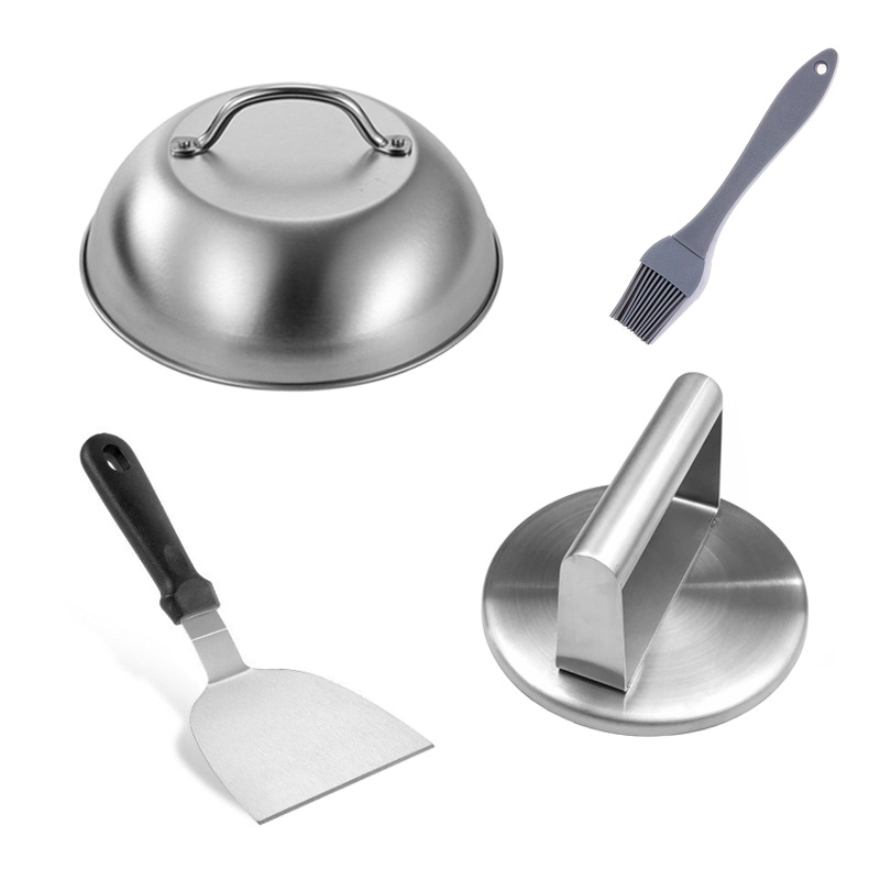 Amazon hamburguesa prensa de carne de acero inoxidable 304 prensa de pastel barbacoa suministros traje de barbacoa al aire libre