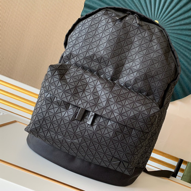 Japanese Original Large Rhomboid Silicone Backpack Travel Commuter Large Capacity Backpack for Men and Women Student Computer Schoolbag