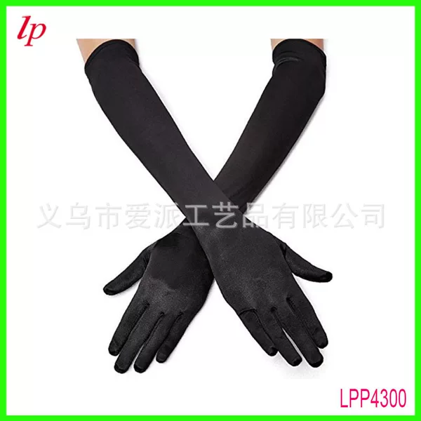 1920S Long Black Gloves Bachelorette Party Black Long Gloves Nightclub Sexy Long Gloves